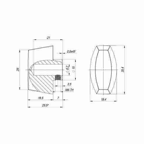 Вертушка под цилиндр CB-RL SSG (сатинированное золото)